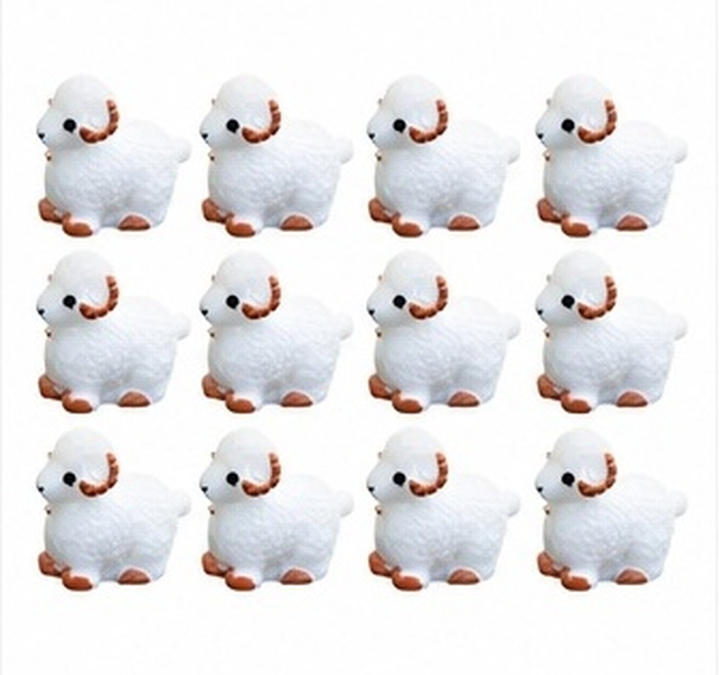 Bonsai Garden Landscape Design - 12pcs Succulent Plant Decor with Sheep