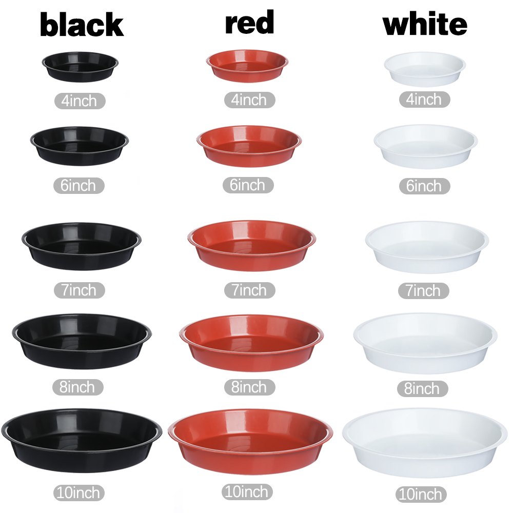 3Pcs Round Shaped Plant Trays  - Drip Tray Saucer 评论和价格
