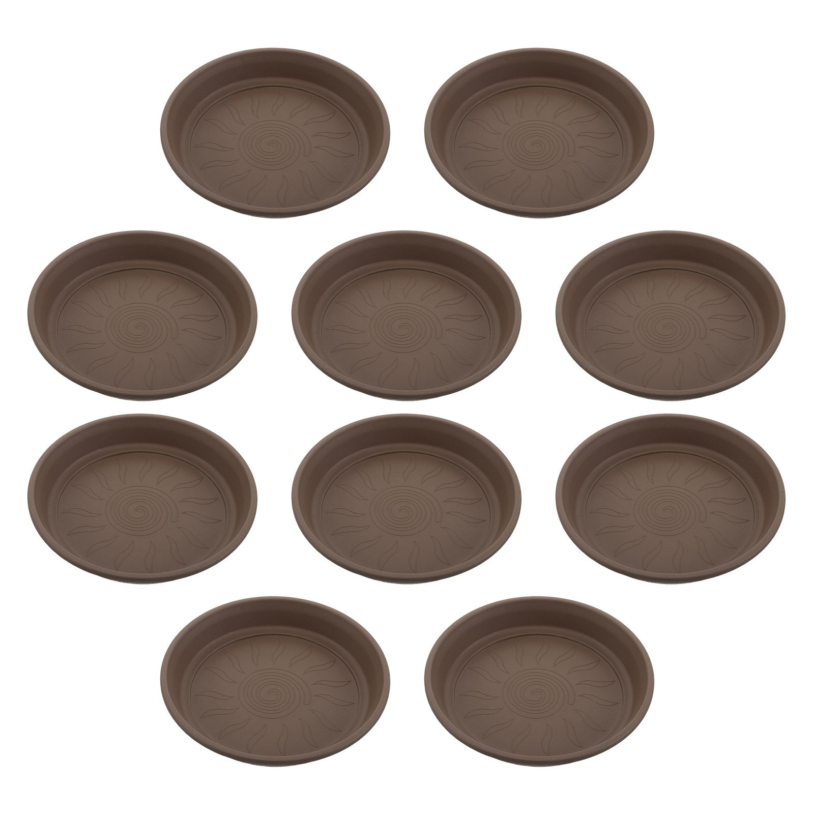 10Pcs Round Plant Saucers Resi - Drip Tray Saucer 评论和价格