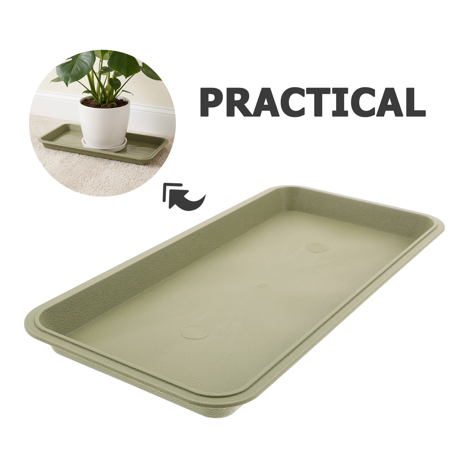 29.5x14.5cm Rectangular Plant  - Drip Tray Saucer 评论和价格