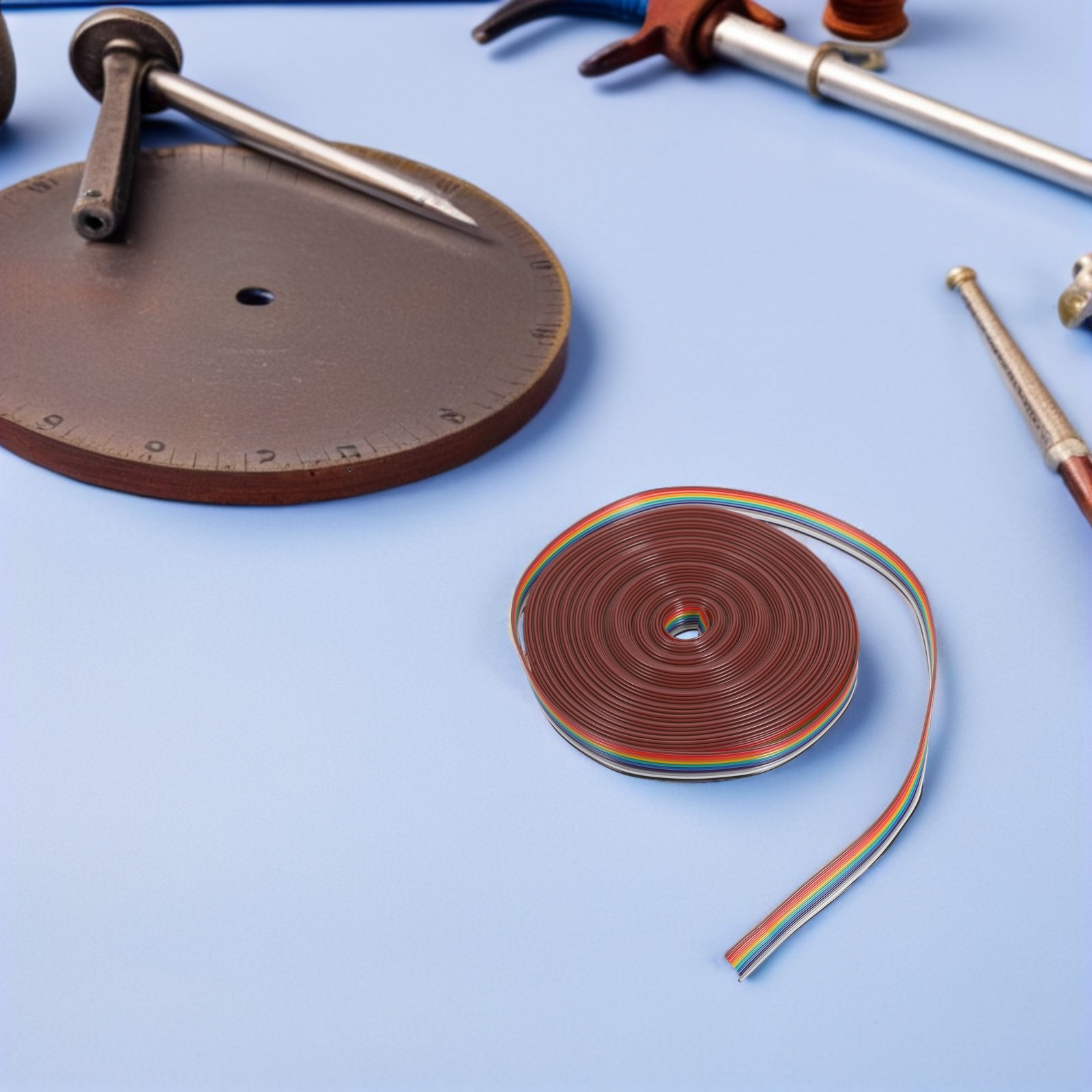 1 Roll Idc Flat Ribbon Cable 1 - Copper Wire Roll 评论和价格