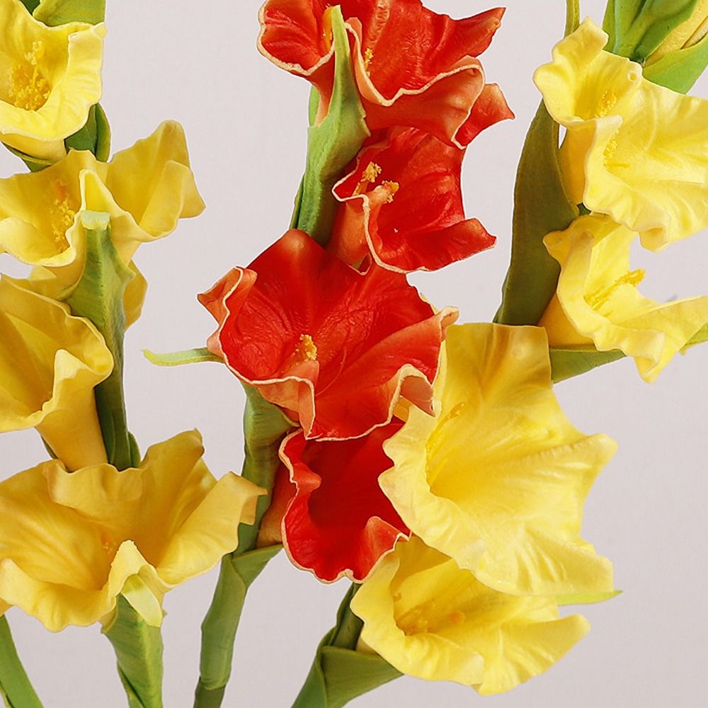 PU Artificial Gladiolus Branch - Bonsai Garden Art 评论和价格