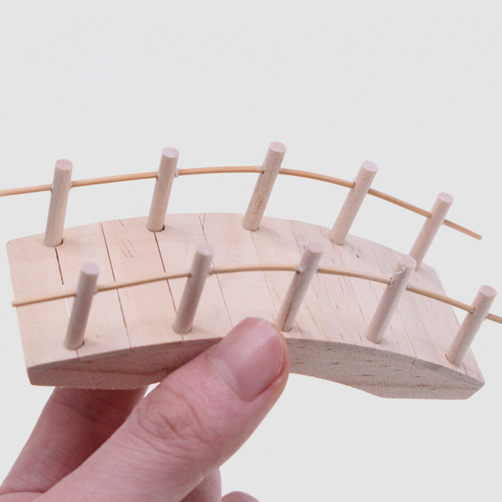 2Pcs Mini Wooden Arch Bridge V - Bonsai Garden Landscape Design 评论和价格